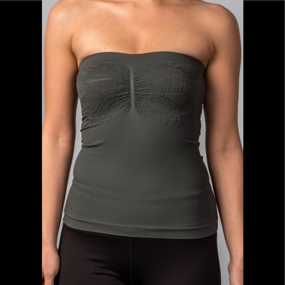 Bodycon Strapless Grey Tube Top